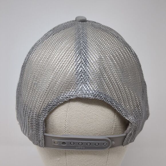 Letter P Snapback Trucker Hat Gray OS Adjustable Embroidered Mesh Back Rope Otto - Picture 5 of 8